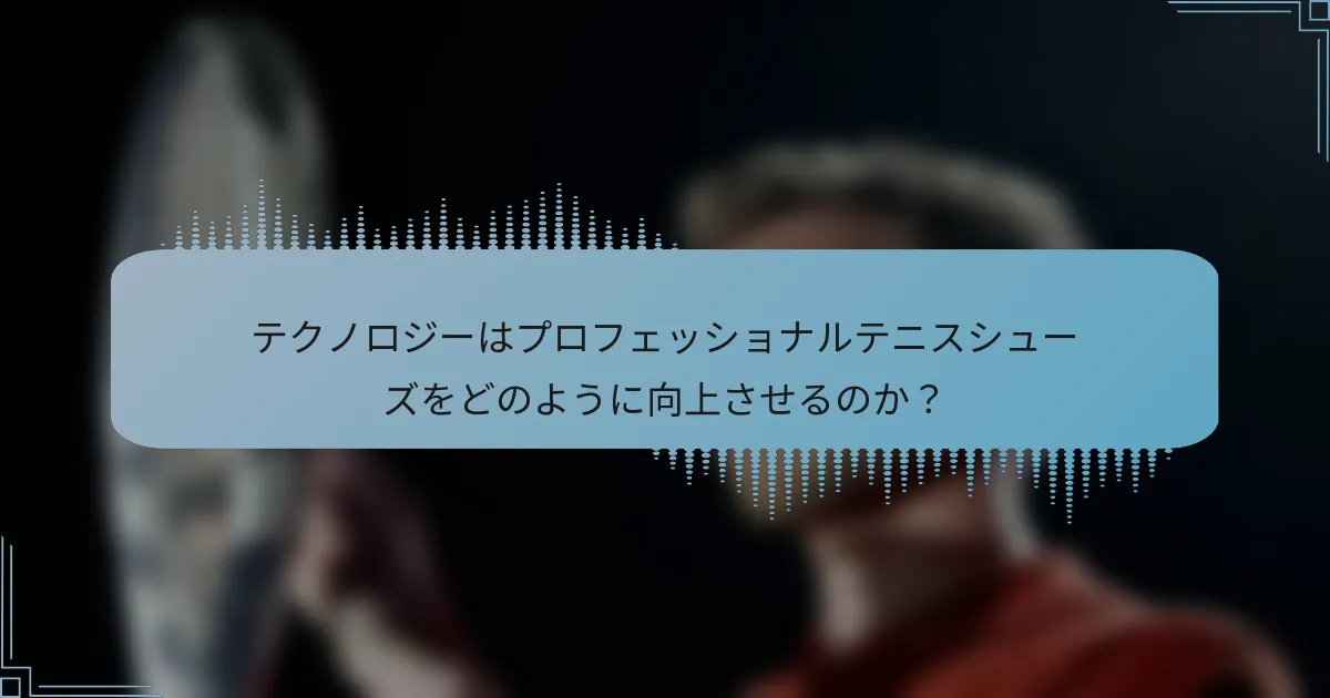 テクノロジーはプロフェッショナルテニスシューズをどのように向上させるのか？