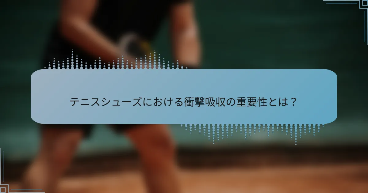 テニスシューズにおける衝撃吸収の重要性とは?